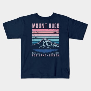 Mount Hood - Portland, Oregon - Sunrise Kids T-Shirt